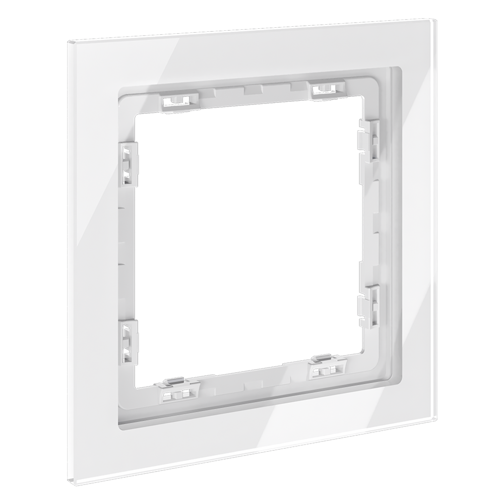 Рамка стеклянная Voltum S70 Белый глянцевый VLS110101