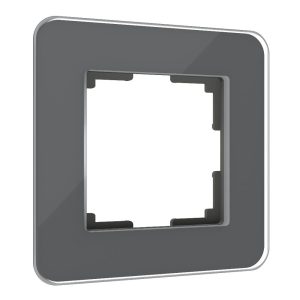 Рамка стеклянная Werkel Elite на 1 пост Графит W0012440