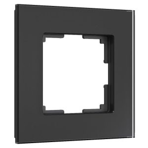 Рамка стеклянная Werkel Senso на 1 пост soft-touch Черный W0013108
