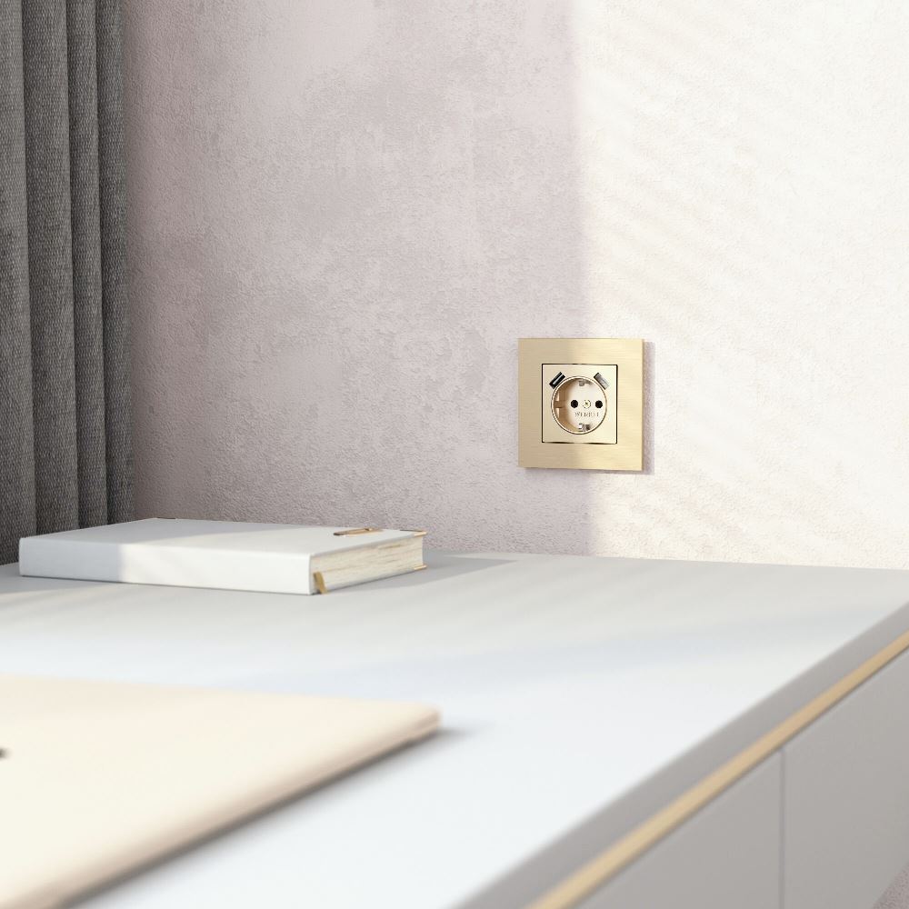 Рамка из металла Werkel AluMax на 1 пост Шампань W0013511 — изображение 2