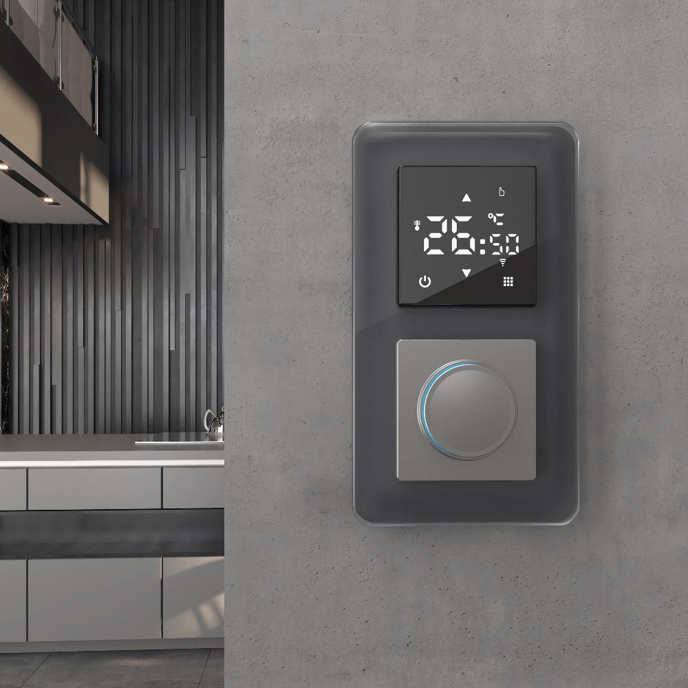 Рамка стеклянная Werkel Elite на 2 поста Графит W0022440 — изображение 3