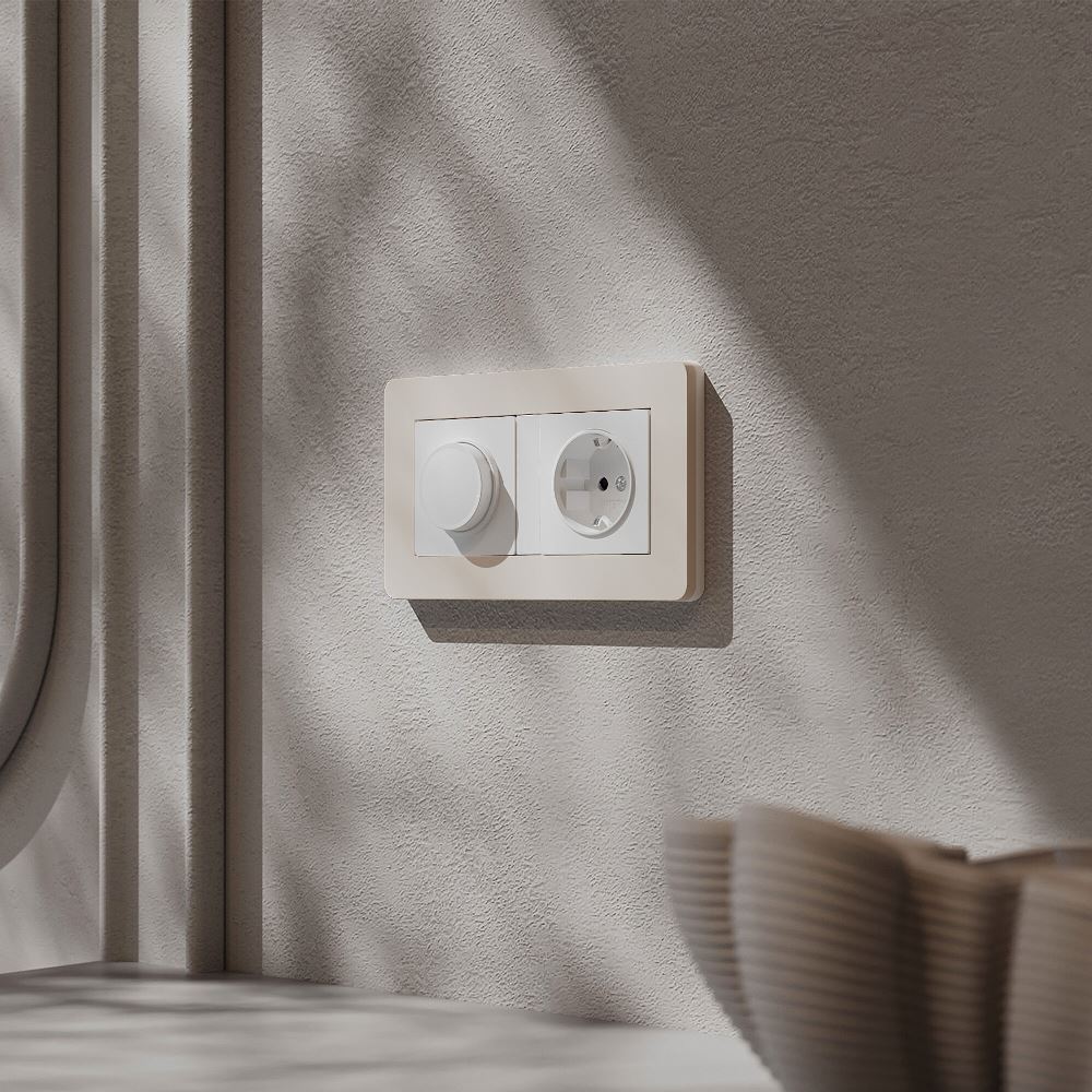 Рамка из поликарбоната Werkel Split на 2 поста Айвори / Белый W0023066 — изображение 2