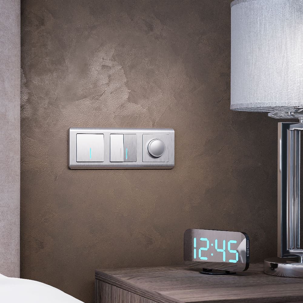 Рамка из поликарбоната Werkel Stream на 3 поста Серебряный W0032106 — изображение 2