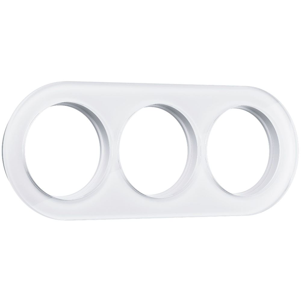 Рамка стеклянная Werkel на 3 поста Белый W0035101