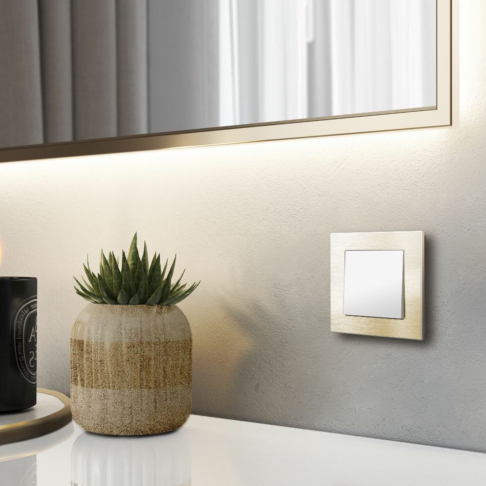 Выключатель одноклавишный встраиваемый Werkel W Белый матовый W1110061 — изображение 3