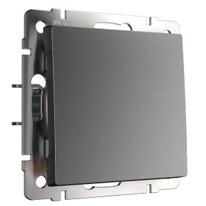 Выключатель одноклавишный встраиваемый Werkel Графит матовый W1110064