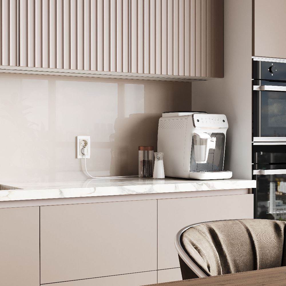 Розетка встраиваемая двойная Werkel с заземлением Айвори матовый W1172062 — изображение 3