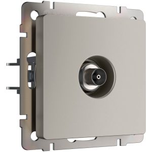 ТВ-розетка встраиваемая оконечная Werkel Дымчатый W1283004