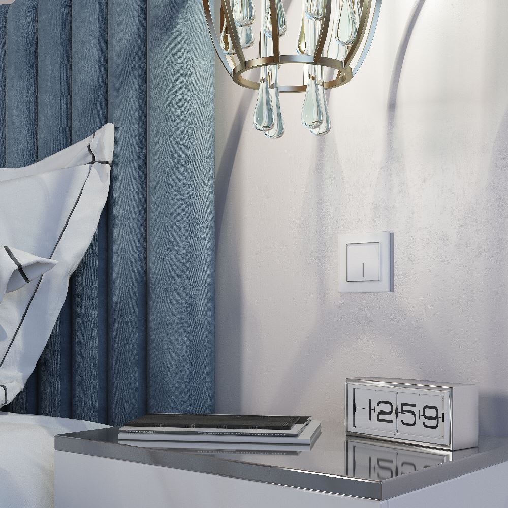 Выключатель одноклавишный встраиваемый сенсорный Werkel с подсветкой Белый W4510001 — изображение 2