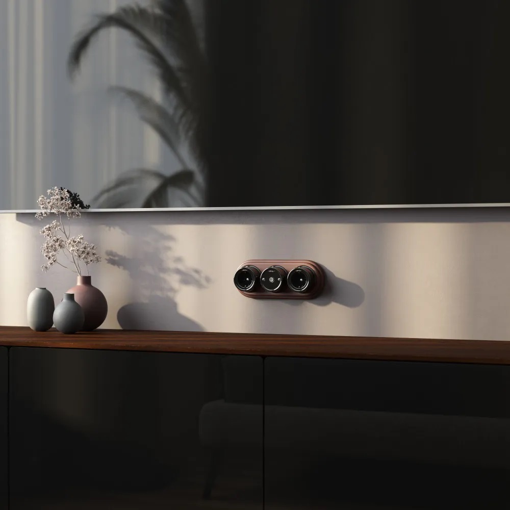 ТВ-розетка накладная оконечная Werkel Ретро Черный W5683008 — изображение 3