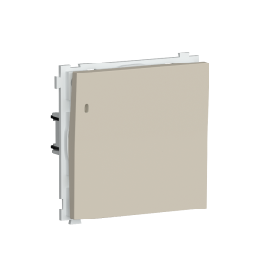 Выключатель одноклавишный встраиваемый Donel R98 с подсветкой Кашемир матовый DA03101-DA29035