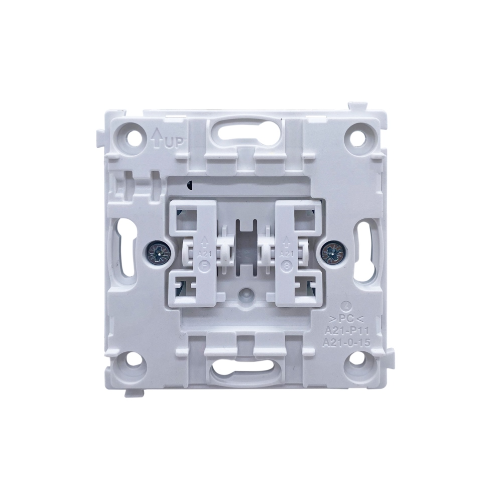 Выключатель двухклавишный встраиваемый Donel R98 с подсветкой Белый глянцевый DA03105-DA28503 — изображение 5