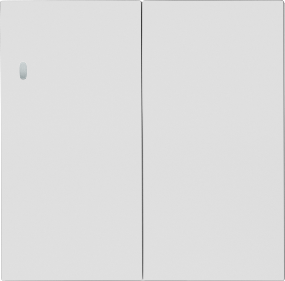 Выключатель двухклавишный встраиваемый проходной Donel R98 с подсветкой Белый матовый DA03108-DA28533 — изображение 2