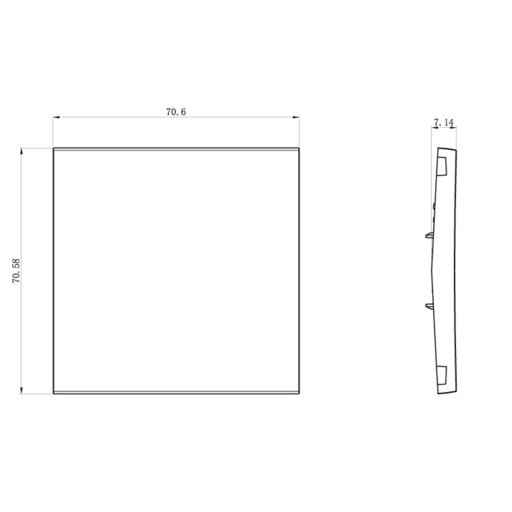 Выключатель одноклавишный встраиваемый проходной Donel R98 Сталь матовая DA10600-DA29637 — изображение 5