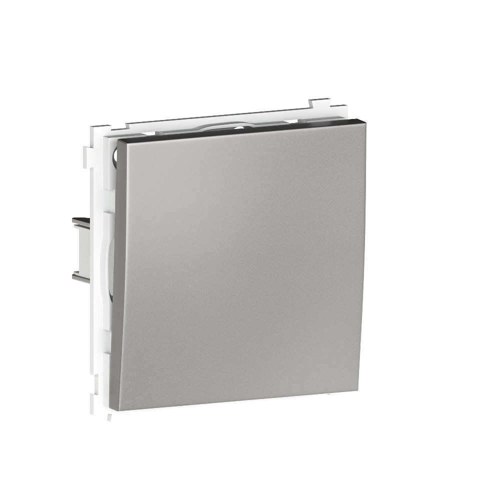 Выключатель одноклавишный встраиваемый перекрестный Donel R98 Metal Благородная сталь DA10700-DA296ES