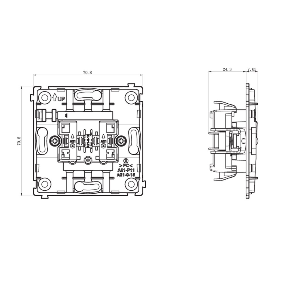 Выключатель одноклавишный встраиваемый перекрестный Donel R98 с 3-х мест Белый матовый DA10700N-DA29633 — изображение 6