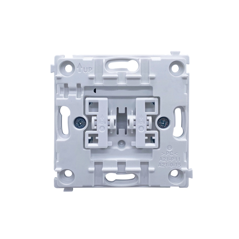 Выключатель двухклавишный встраиваемый проходной Donel R98 Metal Вороненая сталь DA10800-DA295GS — изображение 5