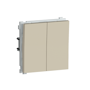 Выключатель двухклавишный встраиваемый перекрестный Donel R98 Кашемир матовый DA10900-DA29535