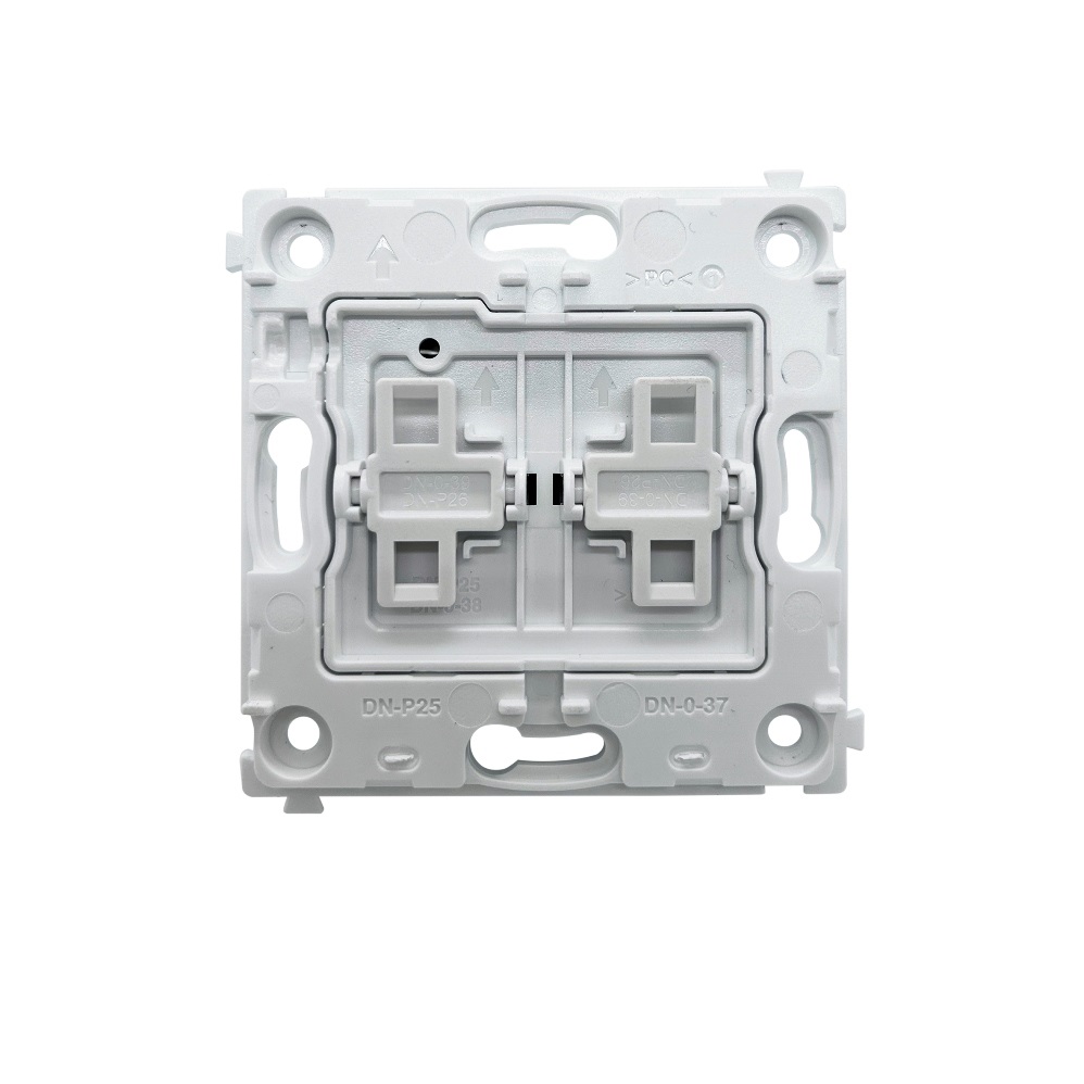 Выключатель двухклавишный встраиваемый перекрестный Donel R98 Metal Никель DA10900-DA295NB — изображение 5