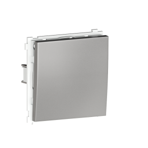 Выключатель одноклавишный встраиваемый звонковый Donel R98 Metal Благородная сталь DA15100-DA296ES