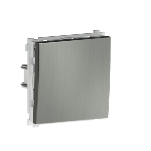 Выключатель одноклавишный встраиваемый звонковый Donel R98 Metal Никель DA15100-DA296NB