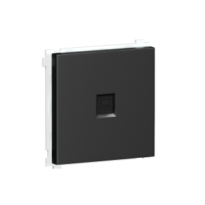 Розетка встраиваемая Ethernet Donel R98 RJ45 cat.6 Черный матовый DA16200-DA83928