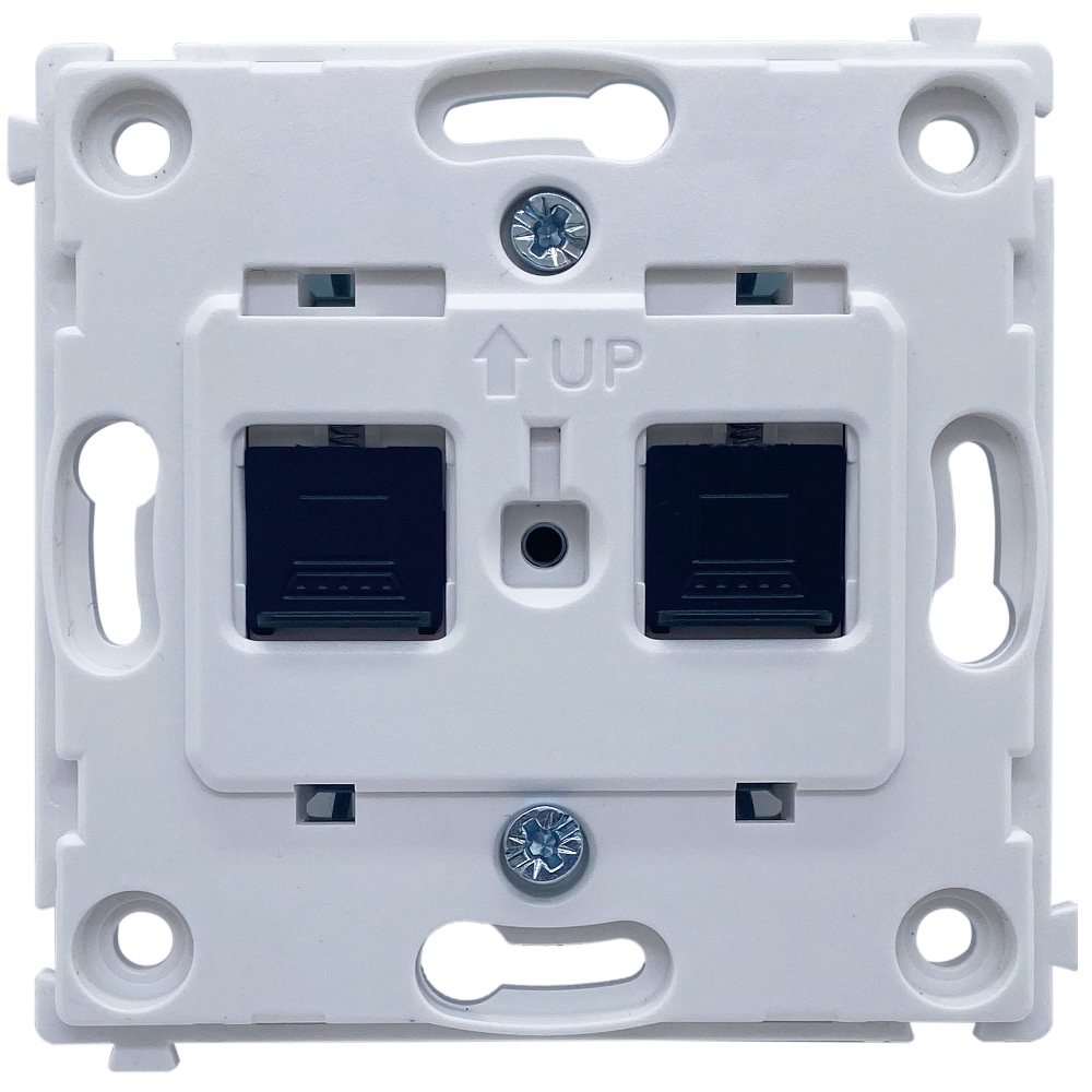 Розетка встраиваемая двойная Ethernet Donel R98 RJ45 2-я Cat.6/ClassE-8/8 Коралл матовый DA16600-DA86945 — изображение 5