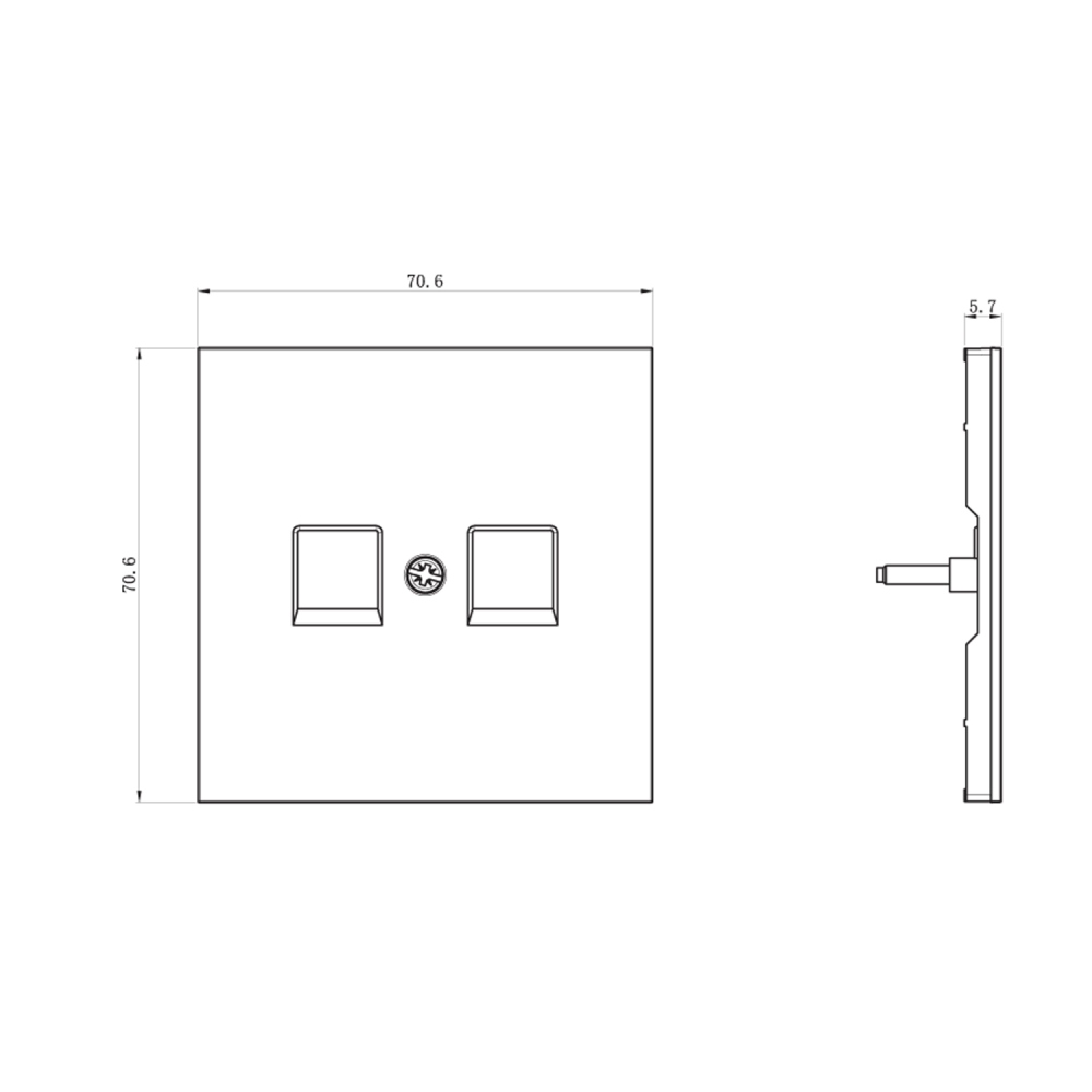 Розетка встраиваемая двойная Ethernet Donel R98 RJ45 2-я Cat.6/ClassE-8/8 Коралл матовый DA16600-DA86945 — изображение 3