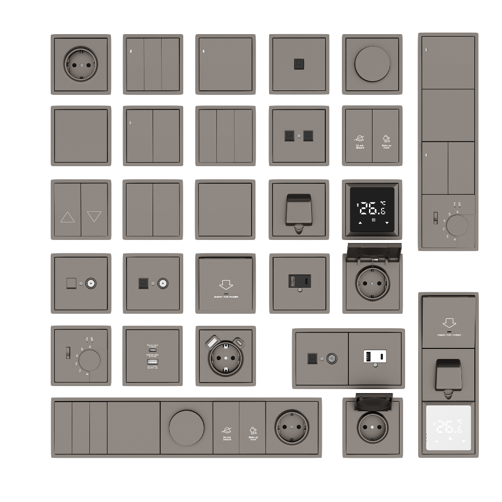 Розетка встраиваемая Donel R98 Schuko с крышкой и заземлением на клеммах Сталь матовая DA17700-DA45437 — изображение 3