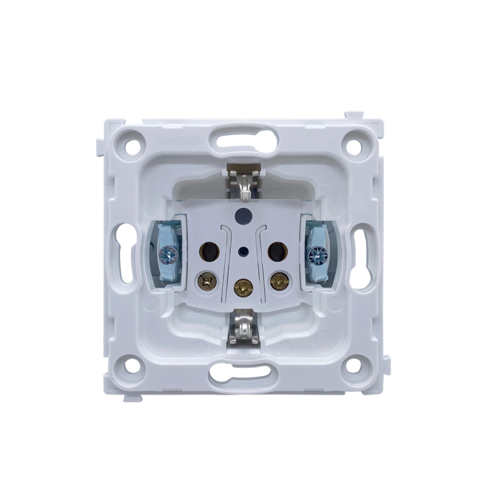 Розетка встраиваемая Donel R98 Schuko с заземлением и шторками на винтах Белый матовый DA18800-DA22033 — изображение 5