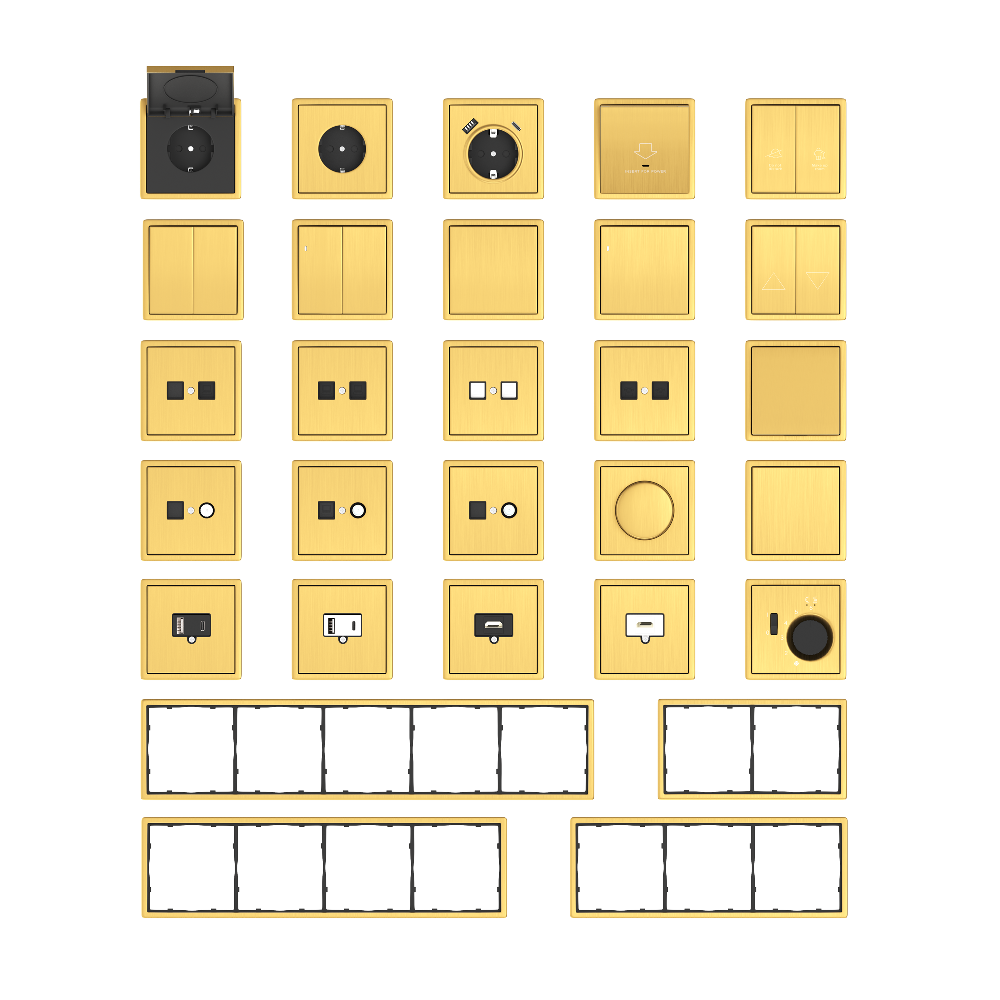 Рамка из металла Donel R98 Metal на 3 поста Золото матовое DA213BR — изображение 2