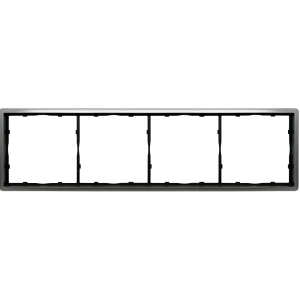 Рамка из металла Donel R98 Metal на 4 поста Благородная сталь DA214ES