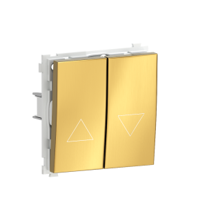 Выключатель жалюзи встраиваемый Donel R98 Metal с блокировкой Золото матовое DA25800-DA294BR