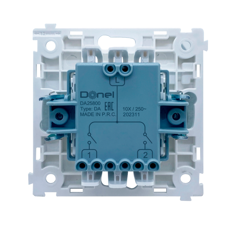 Выключатель жалюзи встраиваемый Donel R98 Metal с блокировкой Золото матовое DA25800-DA294BR — изображение 4