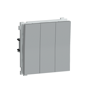 Выключатель трехклавишный встраиваемый Donel R98 Серый матовый DA28300-DA29340