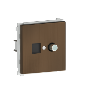 Розетка встраиваемая TV-SAT Donel R98 Metal F-разъём Латунь DA30200-DA879ME