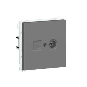 Розетка встраиваемая комбинированная Donel R98 RJ45+ SAT Шоколад матовый DA30600-DA88942