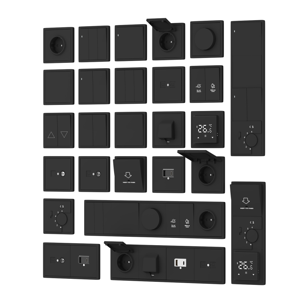 Рамка промежуточная Donel R98 для монтажа устройств Карбон матовый DA40830 — изображение 2