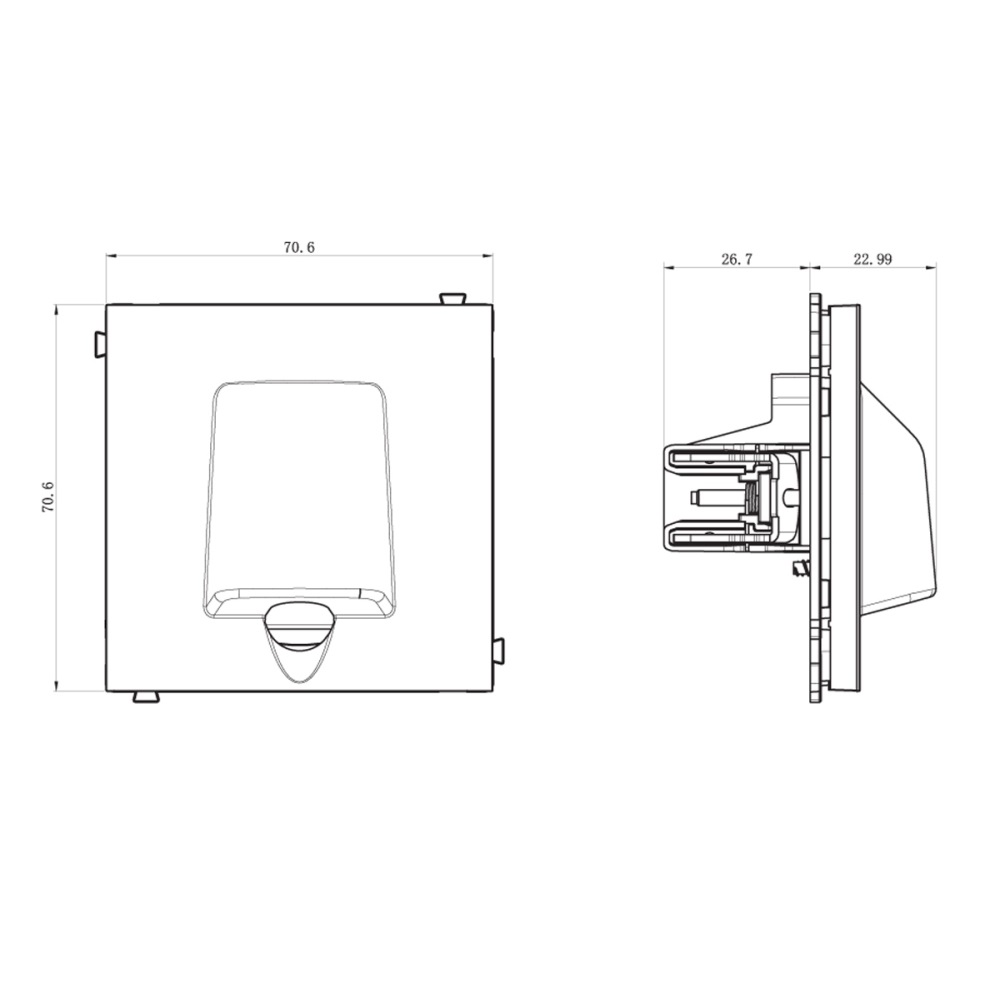 Вывод кабеля Donel R98 Алюминий матовый DA87126 — изображение 3
