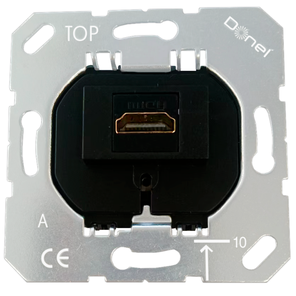 Розетка встраиваемая HDMI Donel R98 2.0a Сталь матовая STRS20A-DA27637 — изображение 4