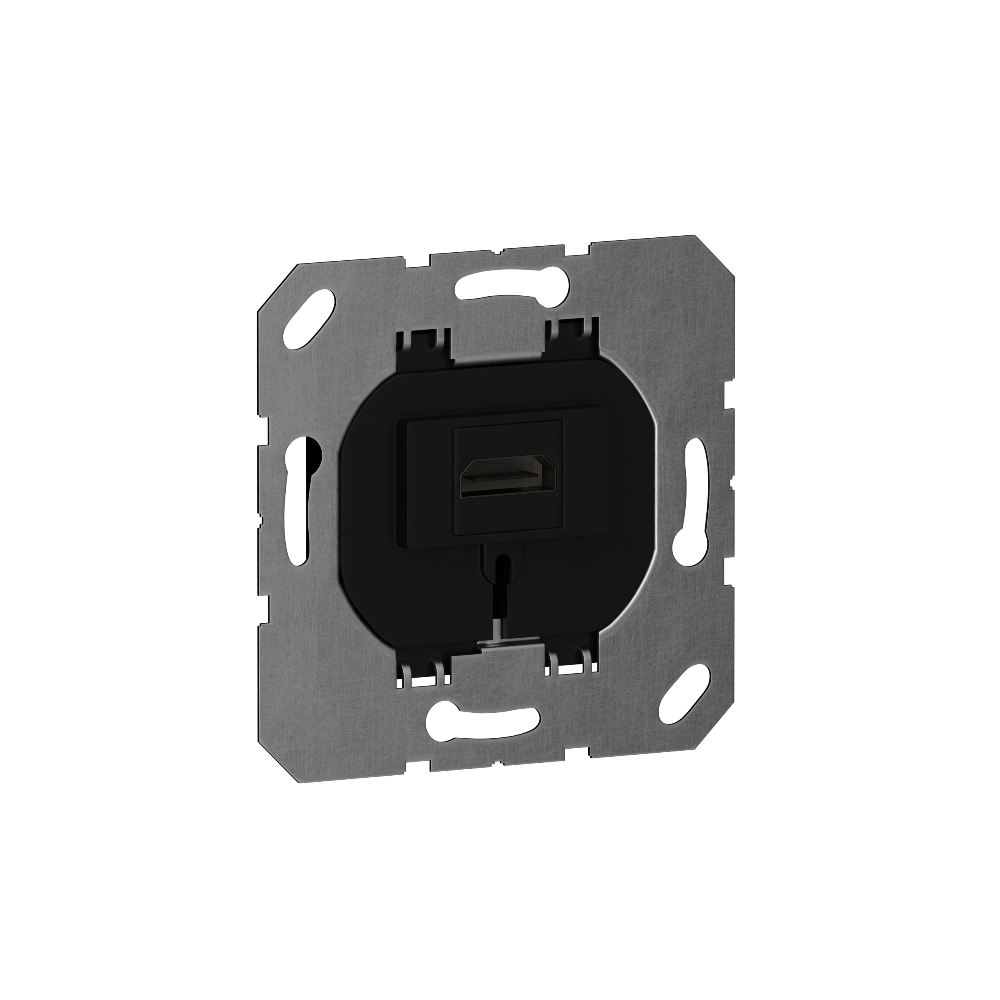 Розетка встраиваемая HDMI Donel R98 2.0a Сталь матовая STRS20A-DA27637 — изображение 5