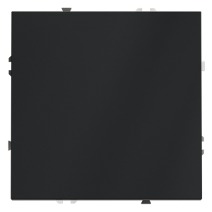 Выключатель одноклавишный встраиваемый проходной Voltum S70 Графит VLS010307