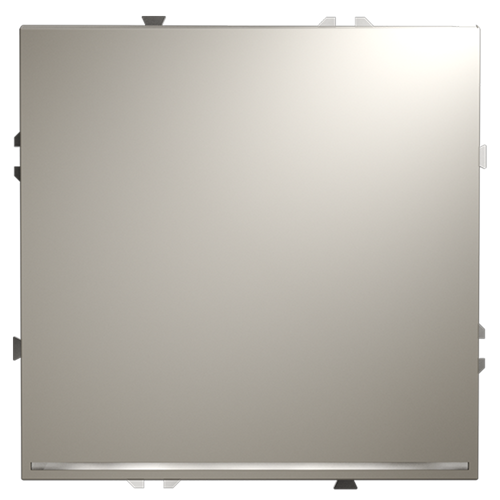 Выключатель одноклавишный встраиваемый проходной Voltum S70 с подсветкой Кашемир VLS010403