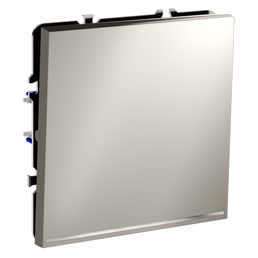 Выключатель одноклавишный встраиваемый проходной Voltum S70 с подсветкой Кашемир VLS010403 — изображение 2