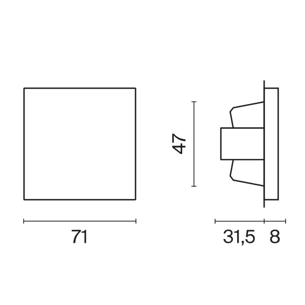 Выключатель одноклавишный встраиваемый перекрестный Voltum S70 Шелк VLS010504 — изображение 6