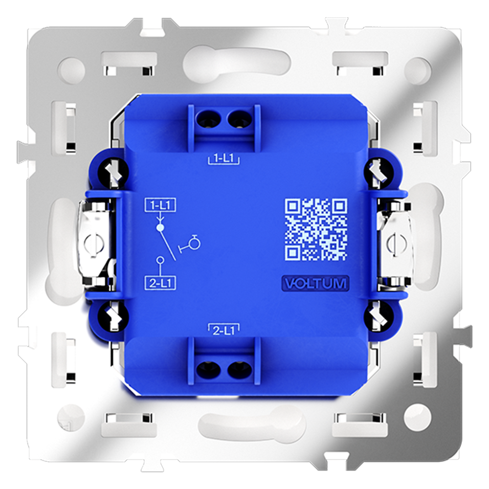 Выключатель одноклавишный встраиваемый с самовозвратом Voltum S70 Кашемир VLS010603 — изображение 3