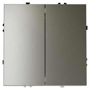 Выключатель двухклавишный встраиваемый Voltum S70 Шелк VLS020104