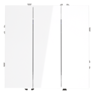 Выключатель трехклавишный встраиваемый Voltum S70 Белый Глянцевый VLS030101