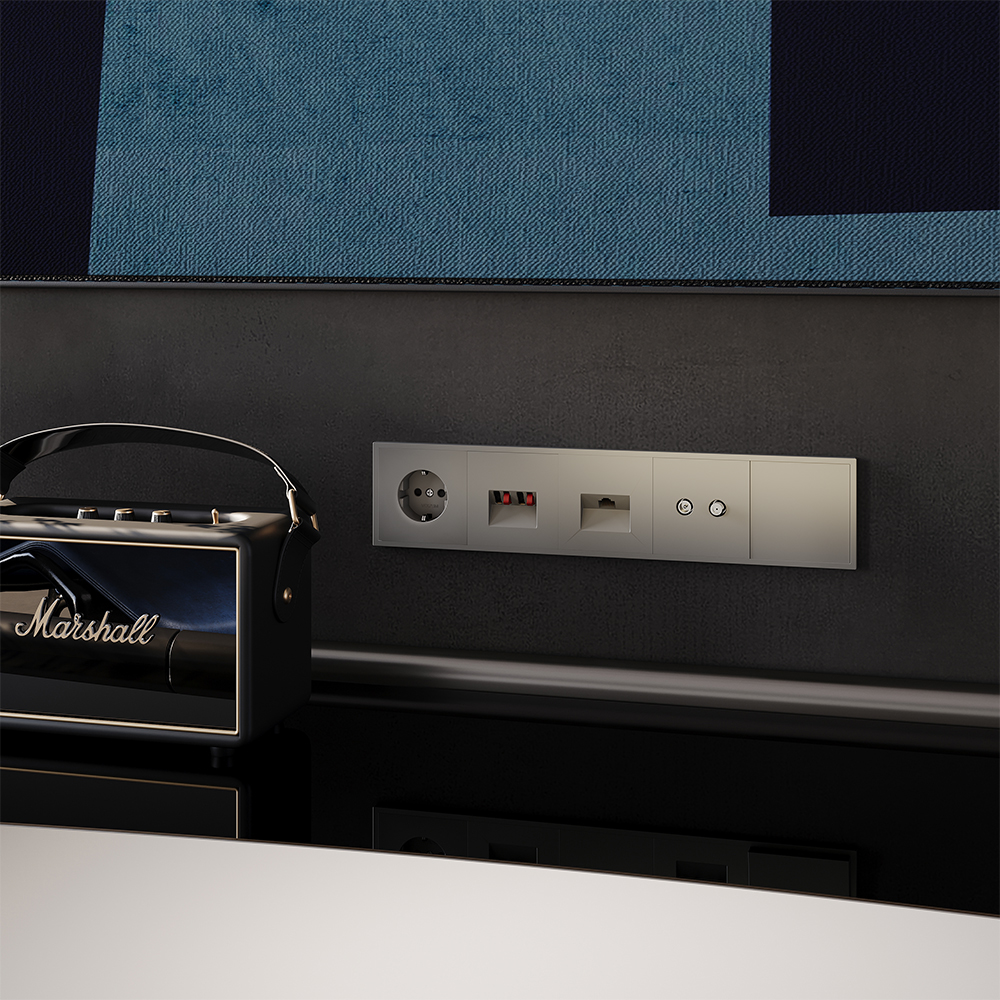 Розетка встраиваемая Ethernet Voltum S70 RJ45 cat.6 Кашемир VLS060103 — изображение 5