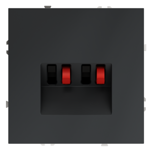 Акустическая розетка встраиваемая Voltum S70 Графит VLS060307